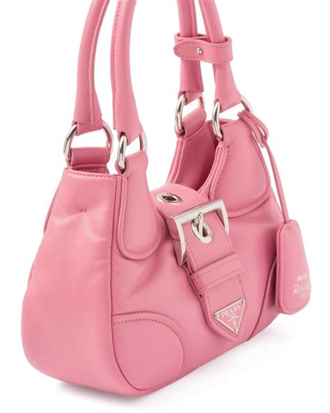 prada pink bow bag|prada geranium pink leather bag.